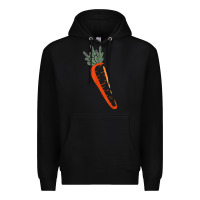 Black big carrot costume cute easy vegetable halloween gift Premium Hoodie - longCreatives