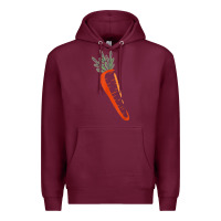 Burgundy big carrot costume cute easy vegetable halloween gift Premium Hoodie - longCreatives