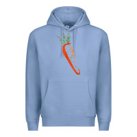 Colony Blue big carrot costume cute easy vegetable halloween gift Premium Hoodie - longCreatives
