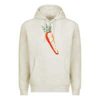 Oatmeal Heather big carrot costume cute easy vegetable halloween gift Premium Hoodie - longCreatives