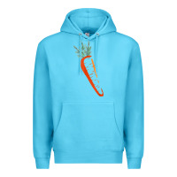 Ocean Blue big carrot costume cute easy vegetable halloween gift Premium Hoodie - longCreatives