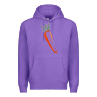 Purple big carrot costume cute easy vegetable halloween gift Premium Hoodie - longCreatives