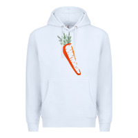 White big carrot costume cute easy vegetable halloween gift Premium Hoodie - longCreatives