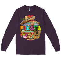 Plum Fiesta Long Sleeve Tee - FaDigitalArtStudio