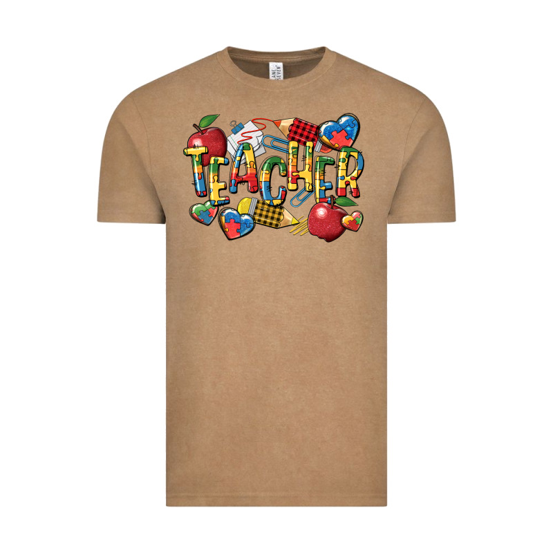 Autism Teacher Vintage Tee by CowGirlArtShop | Teevron