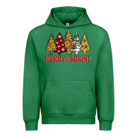 Emerald merry and bright leopard christmas trees Urban Hoodie - AdoDesignShop