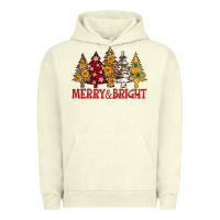 Pigment Pistachio merry and bright leopard christmas trees Urban Hoodie - AdoDesignShop