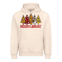 Sandshell merry and bright leopard christmas trees Urban Hoodie - AdoDesignShop