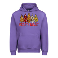 Tulip merry and bright leopard christmas trees Urban Hoodie - AdoDesignShop