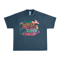 Midnight Navy i'm a nurse what's your superpower Urban Heavy Tee - CowGirlArtShop