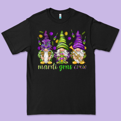 Mardi Gras Crew With Gnomes Premium Tee Designed By Nancycooperartshop