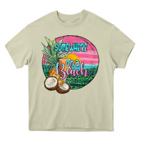Mossy somewhere on a beach Heavy Core Tee - JahusDesignShop