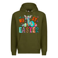 Army Green My 1st Easter Premium Hoodie - CowhideDigitalArt