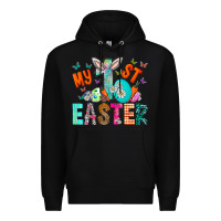 Black My 1st Easter Premium Hoodie - CowhideDigitalArt