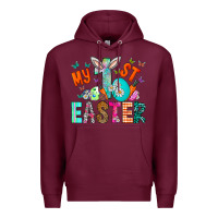 Burgundy My 1st Easter Premium Hoodie - CowhideDigitalArt