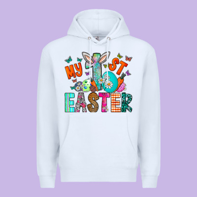 My 1st Easter Premium Hoodie Designed By Cowhidedigitalart