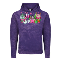 Cloud Purple pink christmas snowman coffee cups Vintage Hoodie - OliviaCreatesArt