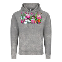 Cloud Rock pink christmas snowman coffee cups Vintage Hoodie - OliviaCreatesArt