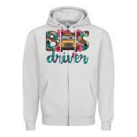 Dove Grey bus driver Zipper Hoodie - Artiststas