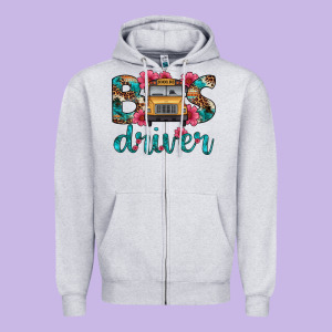 Bus Driver Zipper Hoodie Designed By Artiststas
