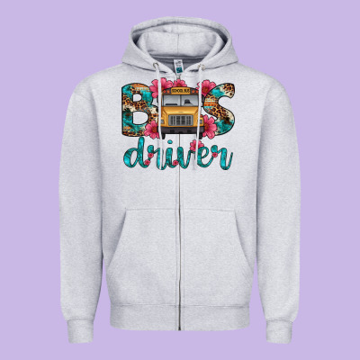 Bus Driver Zipper Hoodie Designed By Artiststas