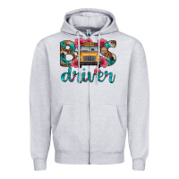 Heather Grey bus driver Zipper Hoodie - Artiststas