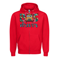 Red bus driver Zipper Hoodie - Artiststas