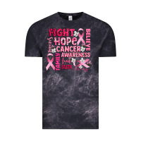 Cloud Black cancer awareness fight believe hope survive Vintage Tee - CowGirlArtShop