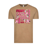 Vintage Coffee cancer awareness fight believe hope survive Vintage Tee - CowGirlArtShop