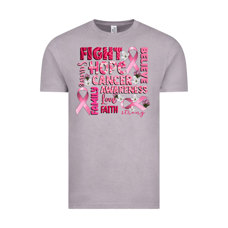 Cancer Awareness Fight Believe Hope Survive Vintage Tee by CowGirlArtShop | Teevron