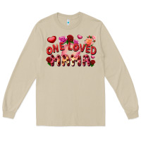 Mushroom One loved mama Valentine's Day Long Sleeve Tee - FaDigitalArtStudio