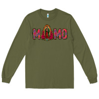 Army Green Lady Of Guadalupe Momo Long Sleeve Tee - Jasminsmagicworld