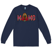 Navy Lady Of Guadalupe Momo Long Sleeve Tee - Jasminsmagicworld