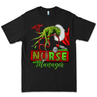 Black grinch hand nurse manager Premium Tee - NancyCooperArtShop