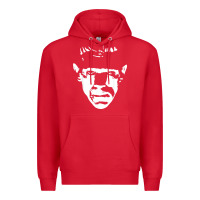 Red classic monster horror movie poster vintage halloween Premium Hoodie - longCreatives