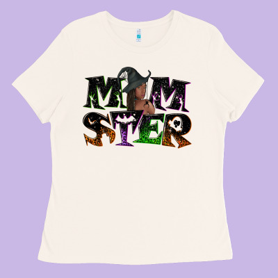Momster With Witch Ladies Tee Designed By Nancycooperartshop