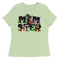 Matcha Momster with witch Ladies Tee - NancyCooperArtShop