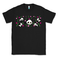 Black cute panda Classic Tee - TumblerDesignByShophia
