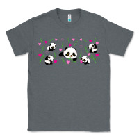 Charcoal Heather cute panda Classic Tee - TumblerDesignByShophia