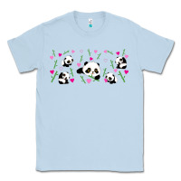 Dusty Blue cute panda Classic Tee - TumblerDesignByShophia