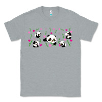 Heather Grey cute panda Classic Tee - TumblerDesignByShophia