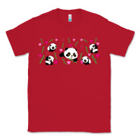 Red cute panda Classic Tee - TumblerDesignByShophia