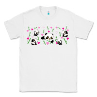 White cute panda Classic Tee - TumblerDesignByShophia