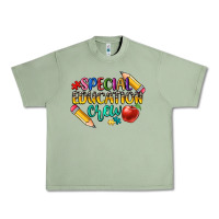 Oil Green special education crew Urban Heavy Tee - CowGirlArtShop