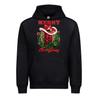 Black merry christmas boots hat rope Urban Hoodie - AdoDesignShop