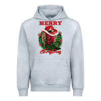Heather Grey merry christmas boots hat rope Urban Hoodie - AdoDesignShop