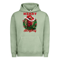 Pigment Oil Green merry christmas boots hat rope Urban Hoodie - AdoDesignShop