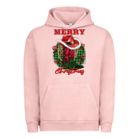 Pigment Salmon merry christmas boots hat rope Urban Hoodie - AdoDesignShop