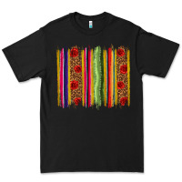 Black Mexico Serape Brushstroke Premium Tee - texasbilliewilder
