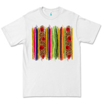 White Mexico Serape Brushstroke Premium Tee - texasbilliewilder